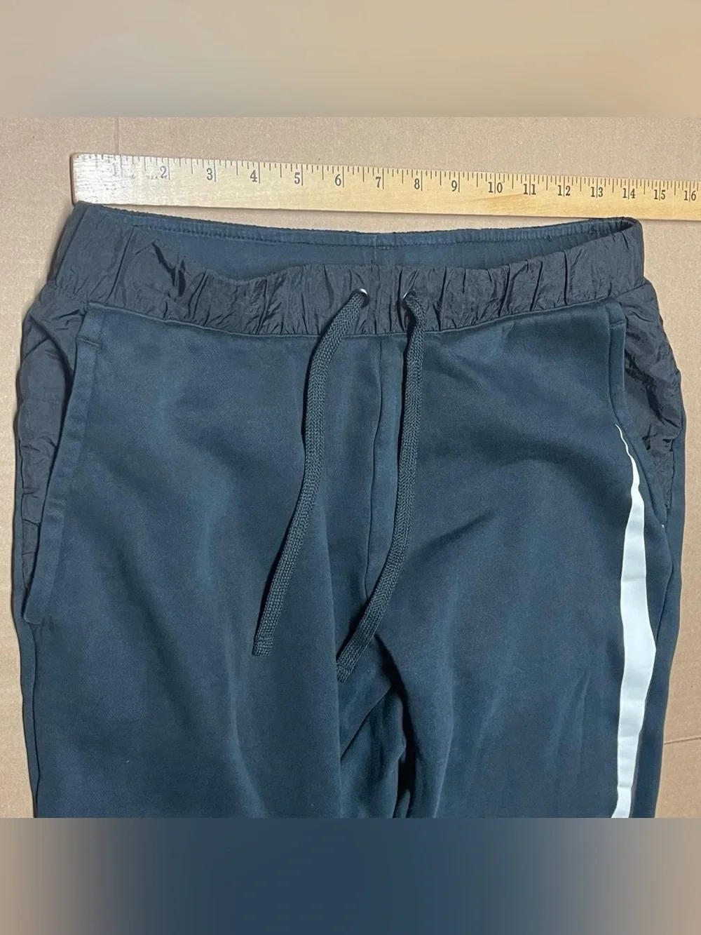 Nike Pants Mens Small Black Big Swoosh Joggers Fleece Athletic Sweatpants Gym